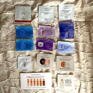 Tatcha, Charlotte Tilbury, and Drunk Elephant Sampler set - 14 pieces